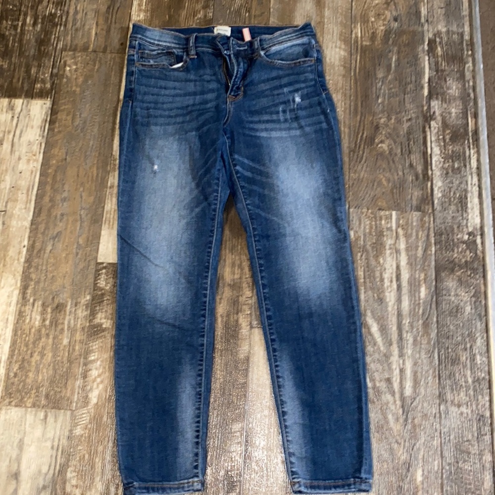 Sneak peek skinny jeans